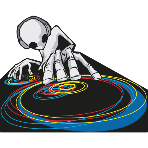 Hip Hop Spinner Double Buckle, DJ Turntable